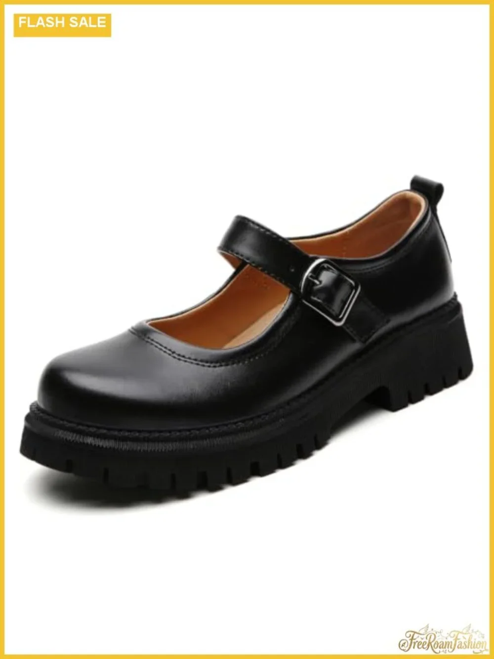 Platform Mary Jane Shoes Women Classic Buckle Strap Oxford Chunky